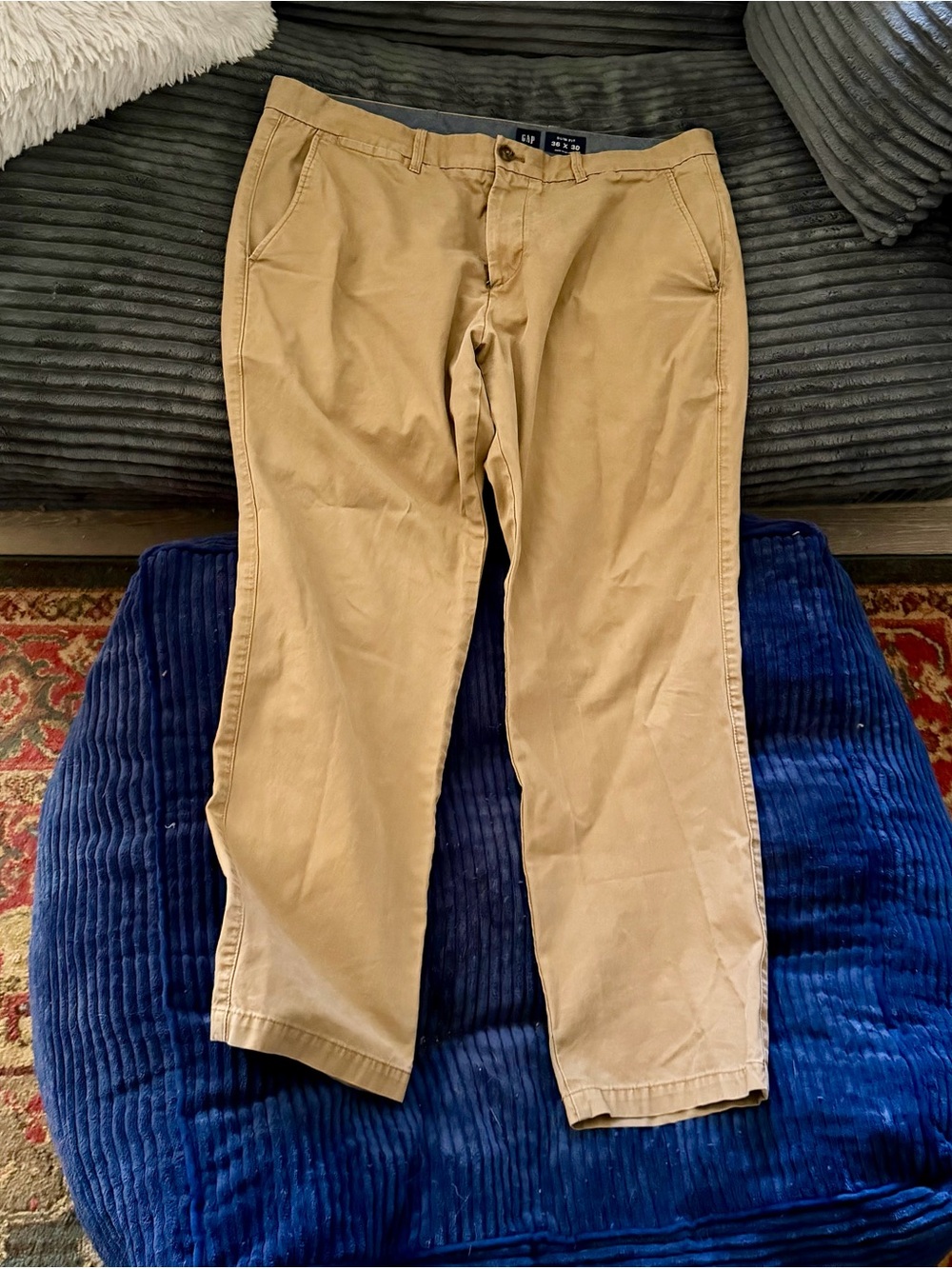 Gap Men’s Khaki Cotton Chino Pants 36x30